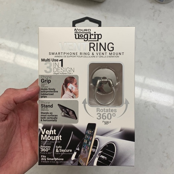 Other - VentRing Smartphone Ring MultiUse 3in1 Silver color